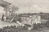 ROME. Terrace of Medici Gdns 1872 old antique vintage print picture