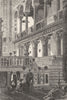 ROME. Transept & Confessional of San Lorenzo 1872 old antique print picture