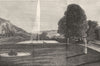 DERBYS. Emperor fountain, Chatsworth-Landseer c1880 old antique print picture