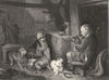 SCOTLAND. Highland Music; Dogs-Landseer c1880 old antique print picture
