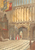LONDON. Westminster Abbey-Henry seventh's Chapel 1845 old antique print