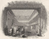BUILDINGS. An Inn Yard 1845 old antique vintage print picture