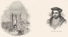 ORANGE HERRING. York Place; Duke Buckingham 1845 old antique print picture
