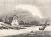 ESSEX. Tilbury Fort 1845 old antique vintage print picture