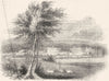 KENT. Leeds Castle, Kent 1845 old antique vintage print picture