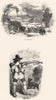 SPORTS. Archery 1845 old antique vintage print picture