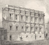 LONDON. East Banqueting-room, Whitehall 1845 old antique vintage print picture
