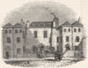POLITICS. Cromwell's House 1845 old antique vintage print picture