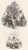 MILITARIA. Hudibras & Sidrophel; Combat &  1845 old antique print picture