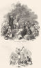 CLERGY. Presbyter Preaching; independent dragoon 1845 old antique print