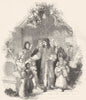 PORTRAITS. Roger de Coverley, church 1845 old antique vintage print picture