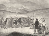 SPORTS. Game of Shinty 1845 old antique vintage print picture