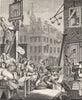 TOWNS. Beer street 1845 old antique vintage print picture