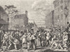 LONDON. March to Finchley 1845 old antique vintage print picture