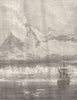 NORWAY. Mountains in Spitzbergen, with Coast glacier and Ice peaks 1893 print