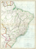 BRAZIL. South America. North-East 1907 old antique vintage map plan chart