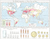 WORLD. Commodities - Production & sources of Wheat Rye & Maize 1907 old map