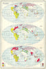 WORLD. Historical - in 1715, 1763 & 1830. 18th & 19th centuries 1920 old map