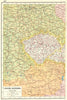 BOHEMIA. Czech republic. Czechoslovakia west. Railways. HARMSWORTH 1920 map