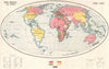 FIRST WORLD WAR.World at War 1914-1918; shows year of entry into war 1920 map
