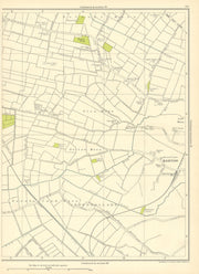 LANCASHIRE Downholland Barton Halsall Moss Rain Bag Carr Moss 1935 old map