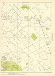 LANCASHIRE Ince Blundell Park Altcar Altcar Moss Carr Houses Carr Wood 1935 map