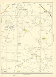 LANCASHIRE Town Green Aughton Park Scarth Hill Royal Oak Bowker's Green 1935 map