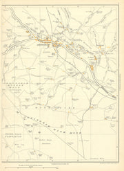 YORKS Addingham Addingham Middle Moo Nesfield Grawshaw Moss Lumb Gill 1935 map