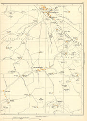 YORKSHIRE Spofforth Spring Wood Sicklinghall Limekiln Stockeld Park 1935 map
