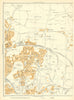 LEEDS Slaid Hill Gledhow Roundhay Lidgett Park Moortown Roundhay 1935 old map