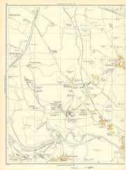 YORKSHIRE Great Preston Kippax Swillington Nova Scotia Mickleton 1935 old map