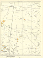 YORKSHIRE North Park Ledston Mount Pleasant Kippax Allerton Bywater 1935 map