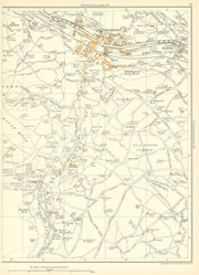 YORKSHIRE Blackwood Crowhill Hove Yard Wood Cragg Vale Mytholmroyd 1935 map