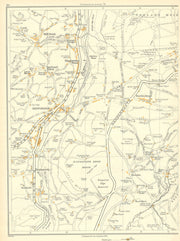 YORKSHIRE Rishworth Ripponden Highlee Wood Lumb Barkisland Soyland 1935 map