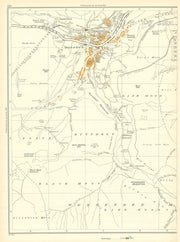 MARSDEN Butterfly Black Moss Bobus Wessenden Moor Binn Moor 1935 old map