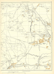 KEXBROUGH Cawthorne Darton High Wood Barugh Green Bretton 1935 old vintage map