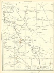 YORKSHIRE Carlecotes Crow Edge Whams Victoria Birds Edge Maythorn 1935 old map
