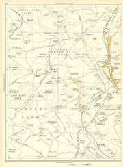 YORKSHIRE Birdwell Pilley Hermit Hill Bromley Broom Royd Wd Tankersley 1935 map