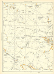 ROTHERHAM Greasebrough Wingfield Kimberworth Park Nether Haugh 1935 old map