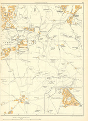 SHEFFIELD Dronfield Coal Aston Frecheville Gleadless Norton Woodseats 1935 map