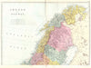 SCANDINAVIA. Norway and Sweden North Sheet. North Cape. Bacon 1895 old map