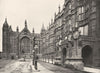 LONDON. Houses of Parliament- Peers entry & Statue Richard Coeur de Lion 1896