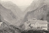 NORWAY. Stalheim- The Naerödal valley and Stalheim Hotel 1895 old print