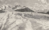 SWITZERLAND. The Engadin- The Roseg Glacier, near Pontresina 1895 old print