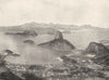 BRAZIL. Rio de Janeiro- entry to Bay, peak of Corcovado 1895 old antique print