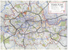 LONDON. Planned inner ring road system. Classification of Roads 1943 old map