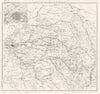 FRANCE EAST CENTRE. Vallées de la Seine, de L'Aube et de la Marne 1859 old map