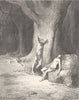 MILTON PARADISE LOST. Nor only rained eyes, but high winds worse began c1886