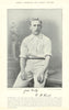 George Herbert Hirst. Medium-fast bowler. All-rounder. Yorkshire cricketer 1895