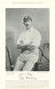 Lees Whitehead. All-rounder. Yorkshire cricketer 1895 old antique print